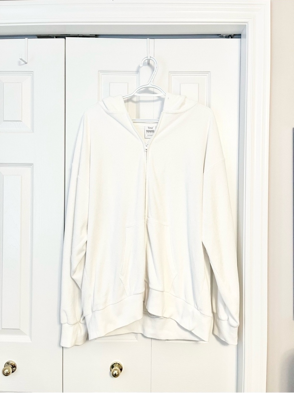 Aritzia TNA Towel Boyfriend Zip Up Hoodie